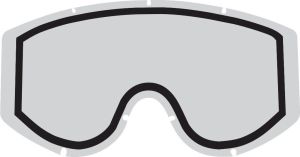 Polywel/RNR Double lens 100% Goggles Clear