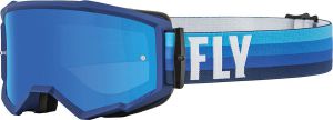 Fly MX-Goggle Zone Youth Black-Blue (Mirror Lens)