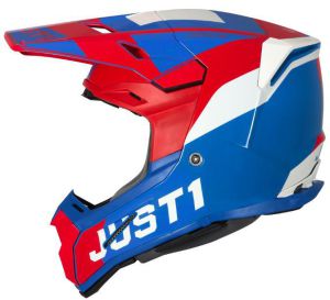 JUST1 Helmet J-22 KIDS Adrenaline Red-Blue-White 52-YL