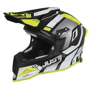 JUST1 Helmet J12 PRO Vector White-Yellow Fluor-Carbon 54-XS