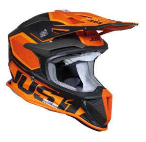 JUST1 Helmet J18-F Hexa Orange-Black matt 58-M