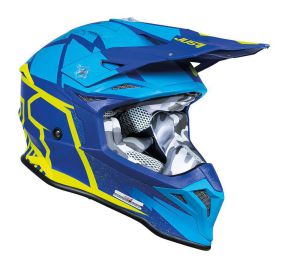 JUST1 Helmet J39 Poseidon Blue-Yellow 62-XL