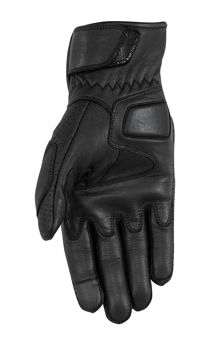 Rusty Stitches Stella Damen Motorrad Handschuhe - CE Zertifiziert In Beige-Schwarz