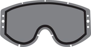 Double lens + R.O. 100% Goggles Smoke