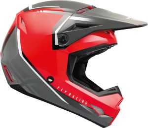 Fly Helmet ECE Kinetic Vision Red-Grey (50-YM)