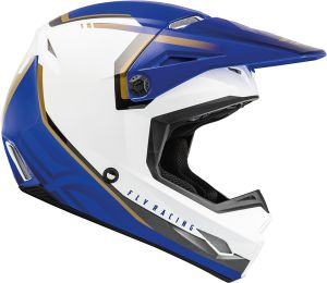 Fly Helmet ECE Kinetic Vision White-Blue (62-XL)