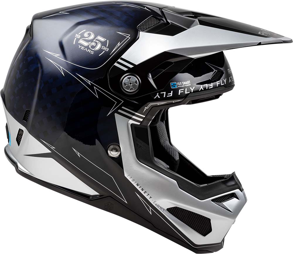 fly helmet formula s carbon legacy blue carbonsilver 58m 
