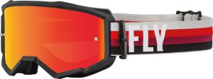 Fly MX-Goggle Zone Black-Red (Mirror Lens)