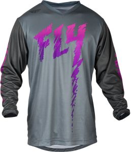 Fly MX-Jersey Youth F-16 945-Grey-Pink (YM)
