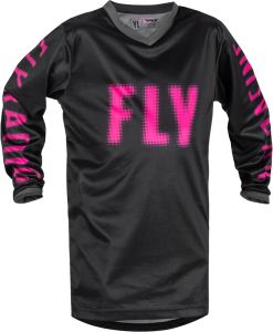 Fly MX-Jersey Youth F-16 Black/Pink (YXL)