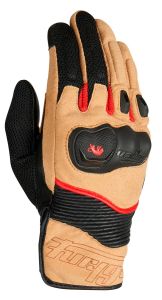Furygan 4544-255 Dust Gloves D3O Sand-Black-Red (07-S)