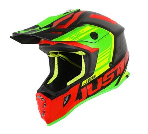 JUST1 Helmet J38 Blade Red-Lime-Black 58-M