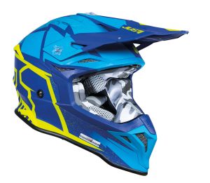 JUST1 Helmet J39 Poseidon Blue-Yellow 56-S