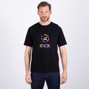 KNOX T-shirt CMYK Paint drip Black (58-3XL)
