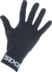 SIXS Merino Wool glove liners Black S/M