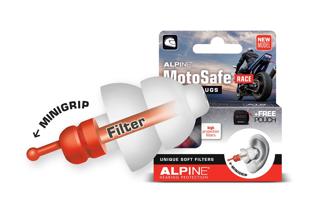 [96111-00-100] Alpine MotoSafe earplugs RACE