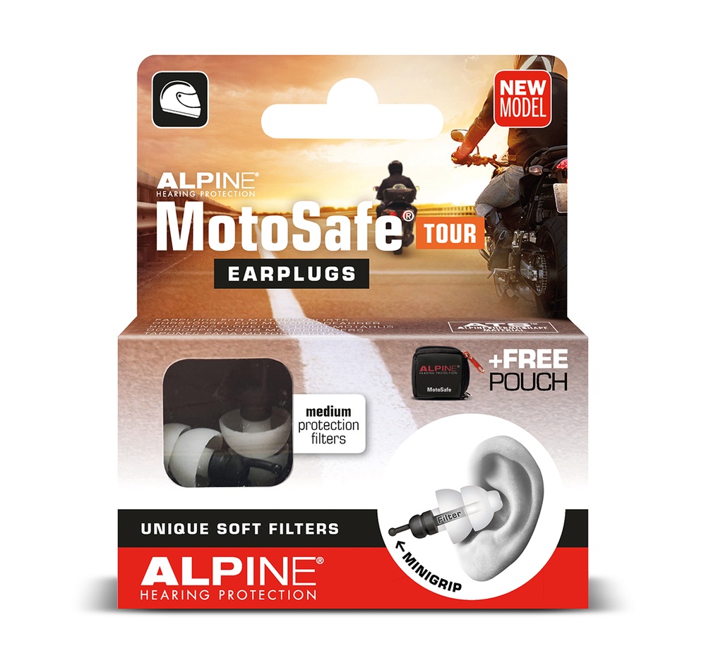 [96110-00-100] Alpine MotoSafe earplugs TOUR