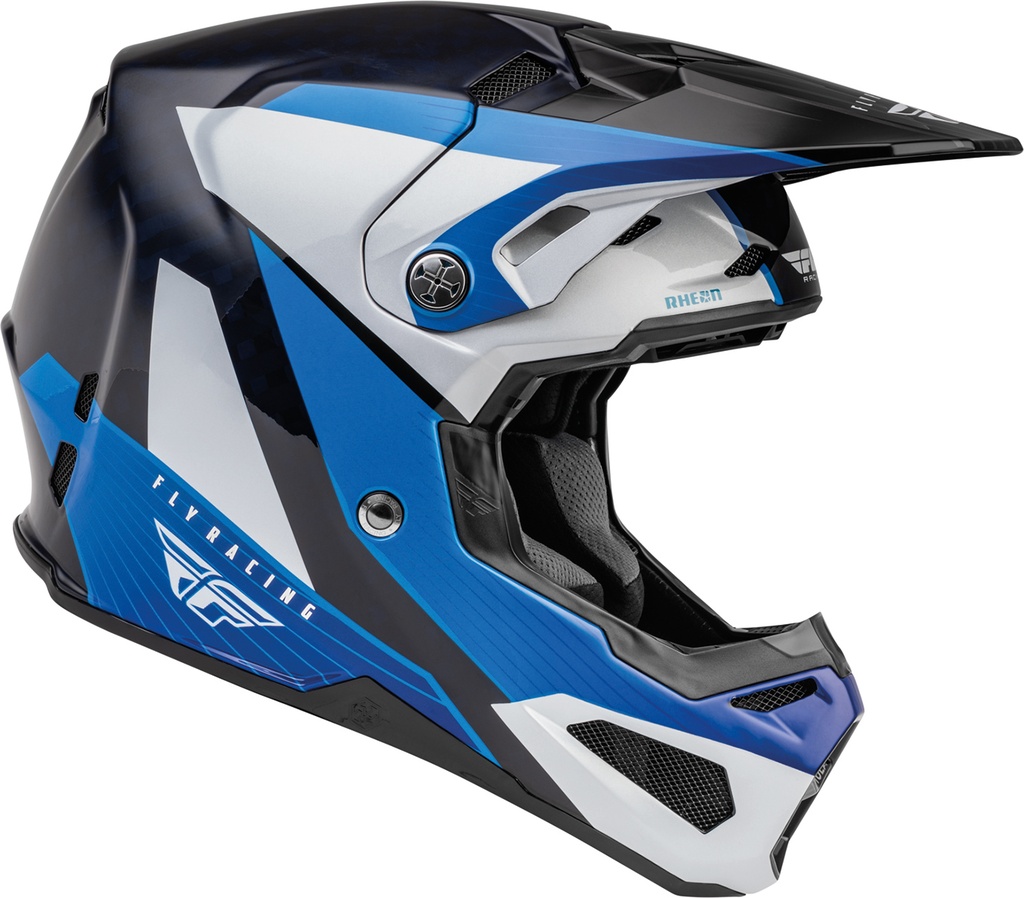 [70001-XS-430] Fly Helmet Formula CRB (XS, Blue/White/Carbon)