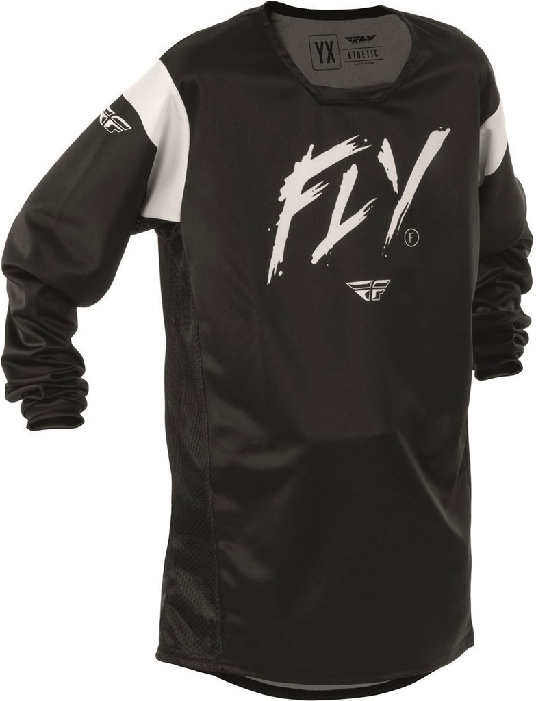[70212-YS-567] Fly Jersey Kinetic (567 - Negro-Blanco, YS)