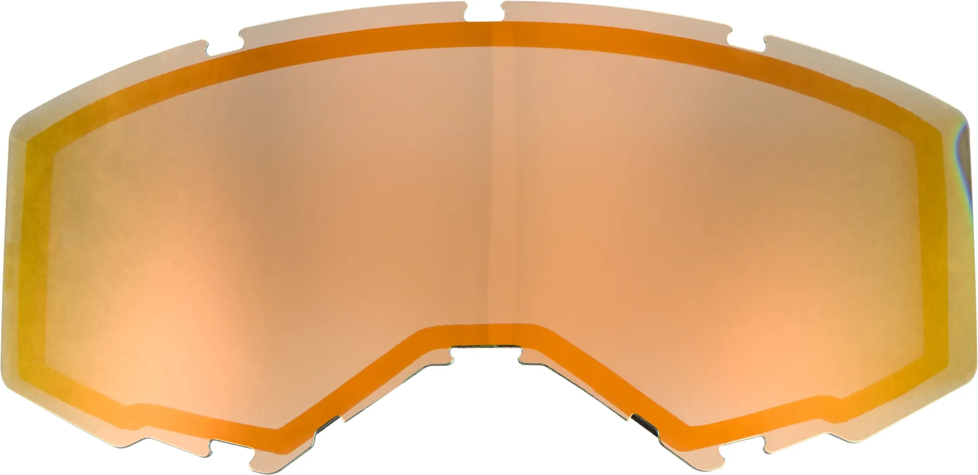 Fly Spare Parts MX-Goggles DUAL LENS WITH VENTS ADULT ORANGE MIRROR/SMOKE