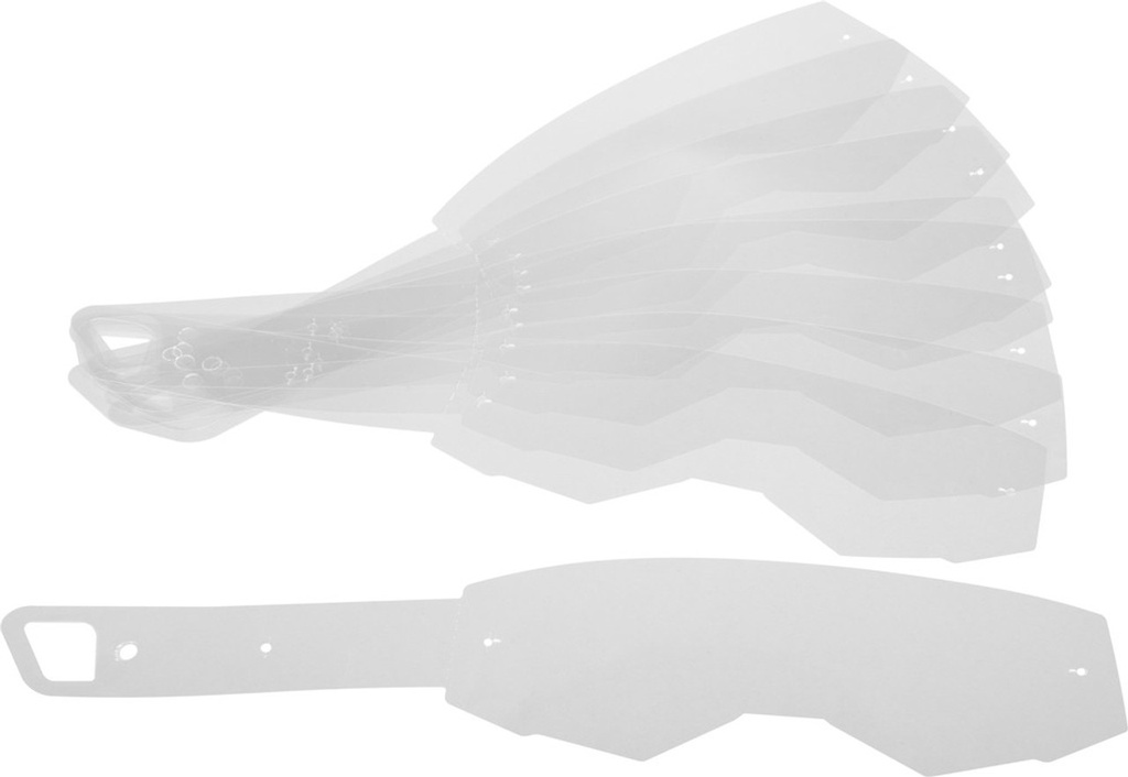 [70190-00-479] Fly Spare Parts MX-Goggles YOUTH 10/PK TEAROFFS
