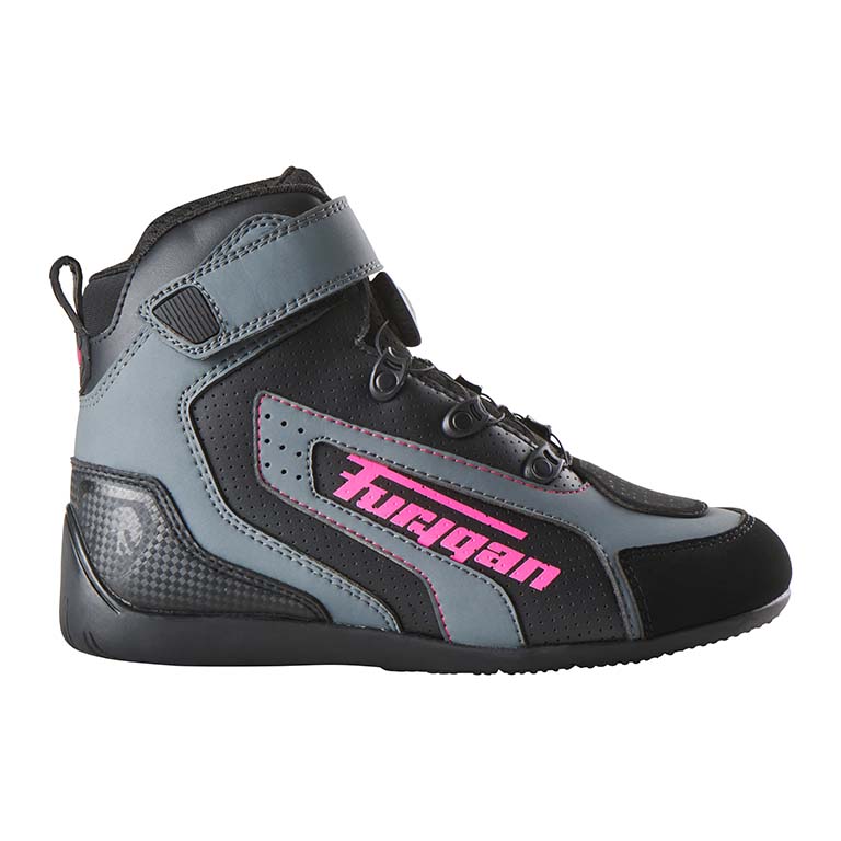 [65196-36-150] Furygan Shoes V4 Easy D3O Vented (36, Negro-Rosa)