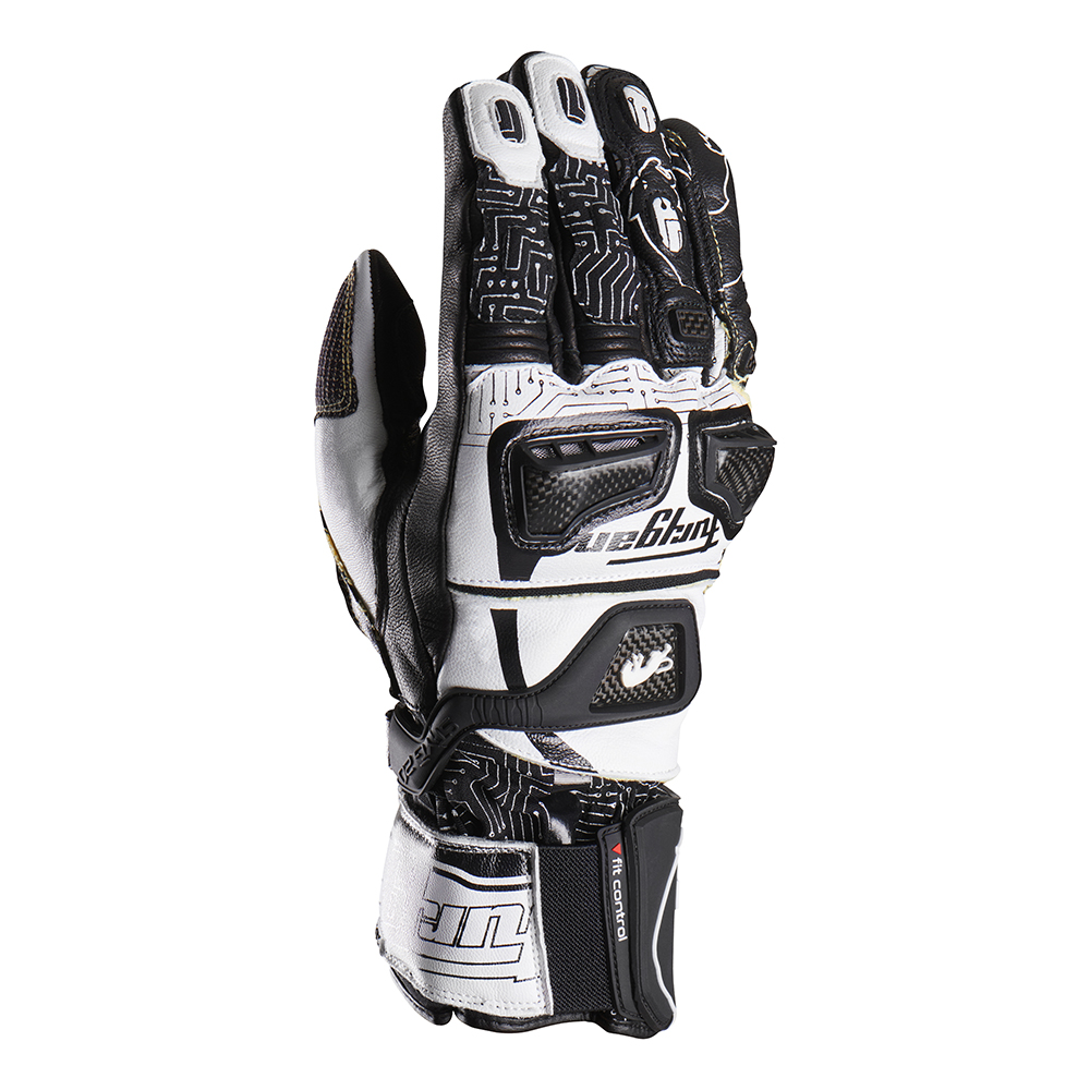 [65330-S-214] Furygan Gloves Styg20 X Kevlar (S, Weiß-Schwarz)