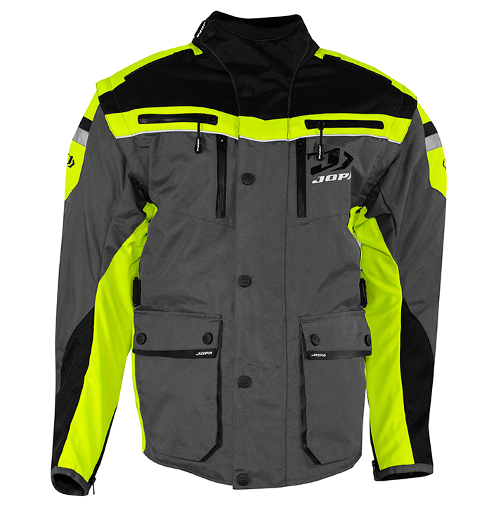 [33405-L-225] Jopa Enduro Jacket Iron Evo (L, Grey/Yellow-Fluo)