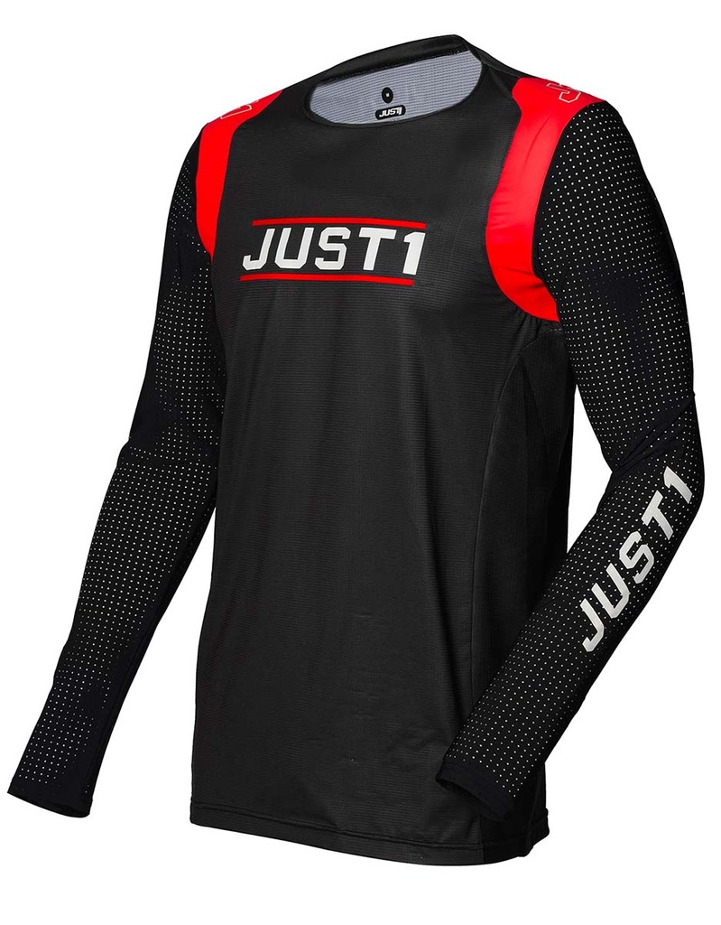 [17982-YXS-101] JUST1 MX-Jersey J-FLEX Youth (Black-Red, YXS)