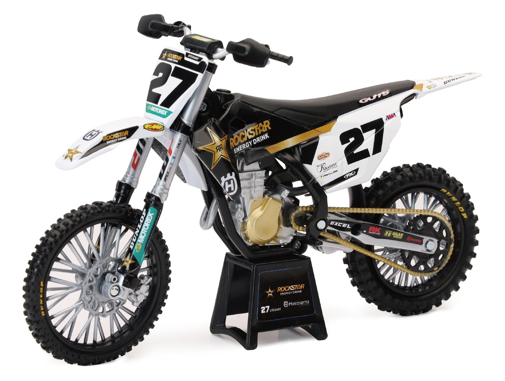 [99981-12-290] Miniatuur Husqvarna Rockstar - M. Stewart (No 27) 1:12