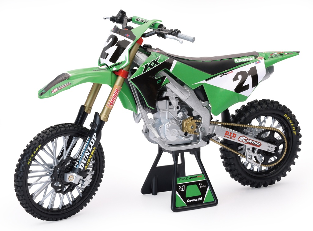 [99981-12-294] Miniatuur Kawasaki Racing J. Anderson (21) 1:12