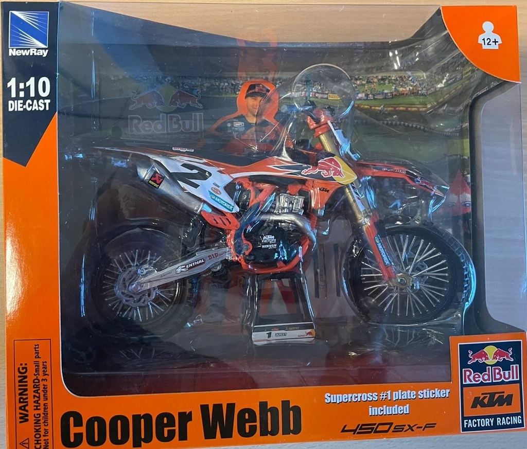 [99988-10-243] Miniatuur KTM Cooper Webb (No 2) 1:10