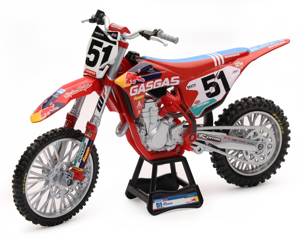 [99981-12-274] Miniatuur Red Bull GasGas MC 450F Barcia (No 51) 1:12