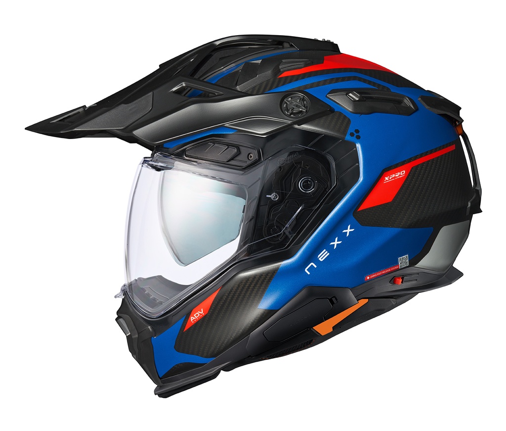 [28901-XXS-331] NEXX Helmet X.WED3 KEYO (Azul-Rojo, XXS)