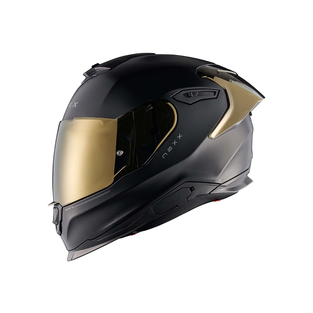 [28924-XS-384] NEXX Helmet Y.100R SUBSONIC (XS, Negro-Oro)