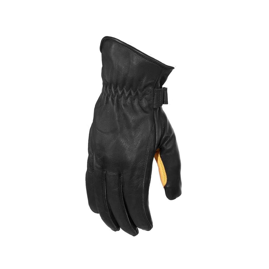 [68333-S-125] Rusty Stitches Gloves Johnny (S, Schwarz/Gelb)