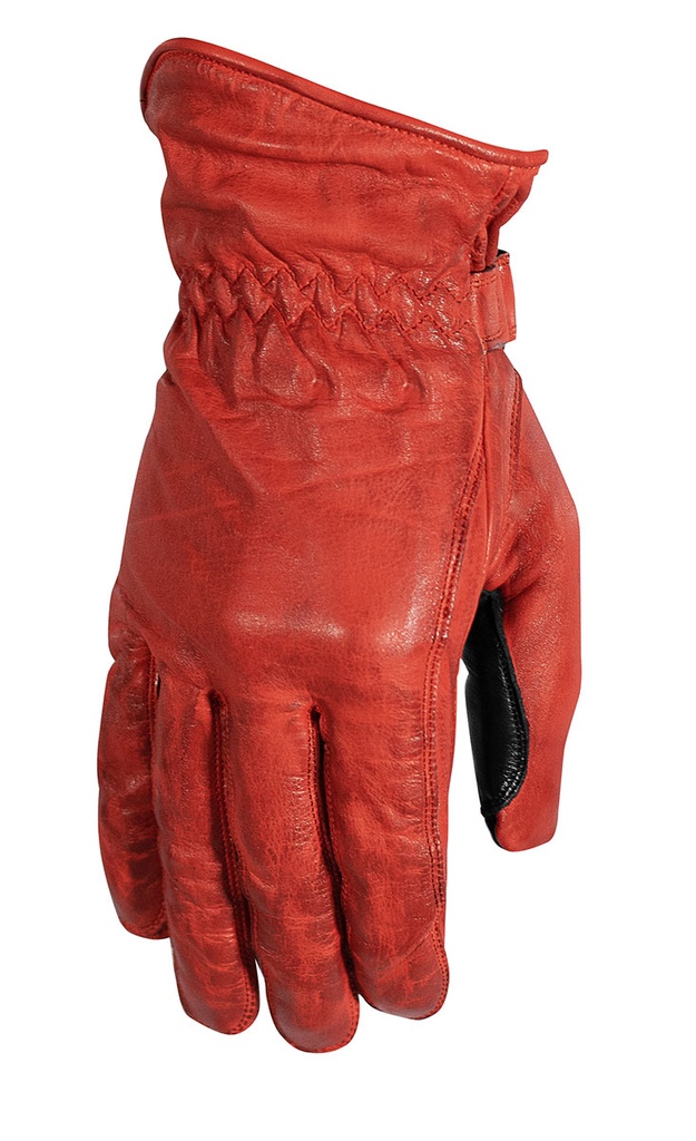 [68333-S-116] Rusty Stitches Gloves Johnny (Rouge/Noir, S)