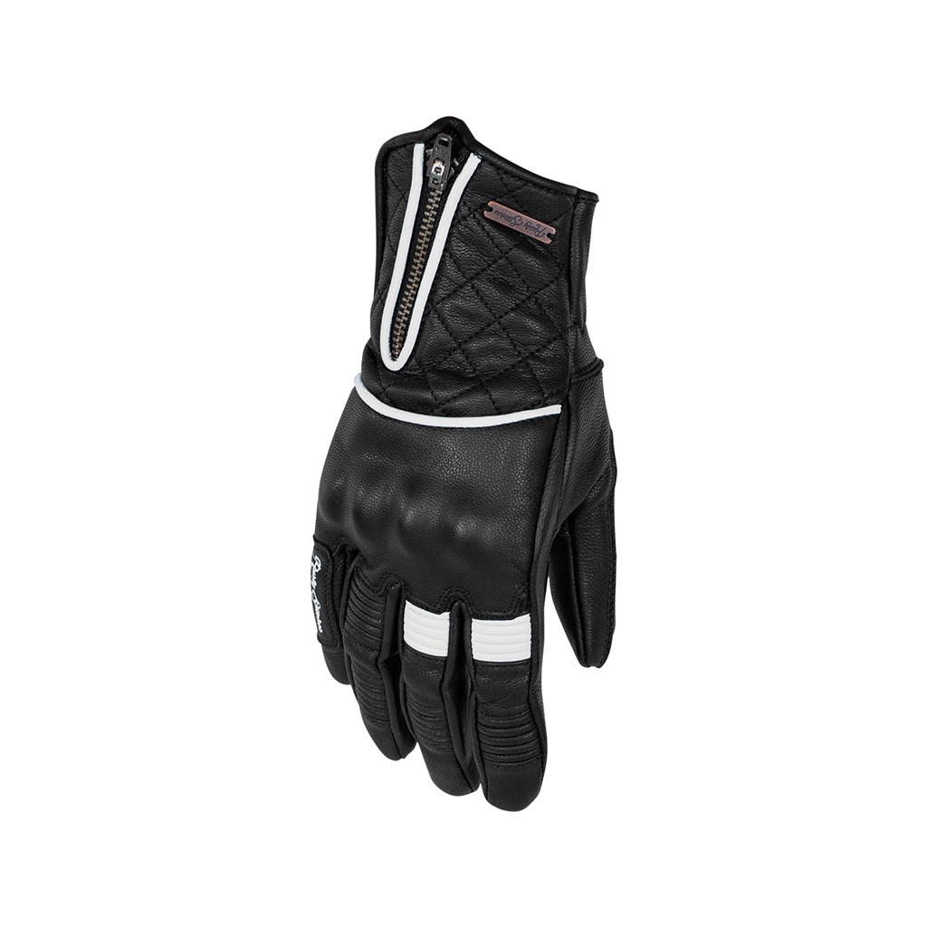 [68395-XS-104] Rusty Stitches Gloves Lilly (XS, Noir-Blanc)