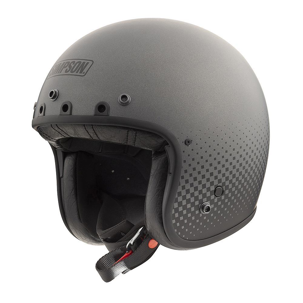 [18630-XS-111] Simpson Helmet Chopper (XS, Grau-Schwarz)