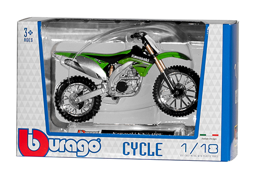 [99996-18-103] Miniatuur Motor Kawasaki Cross 1:18