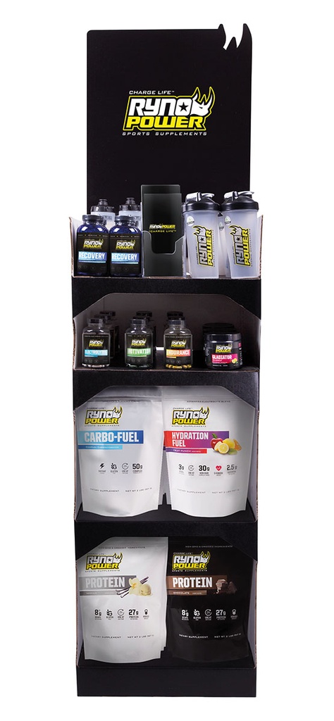 [32198-00-200] Ryno Power Freestand Logo Floor Display (24 x 18 x 60)