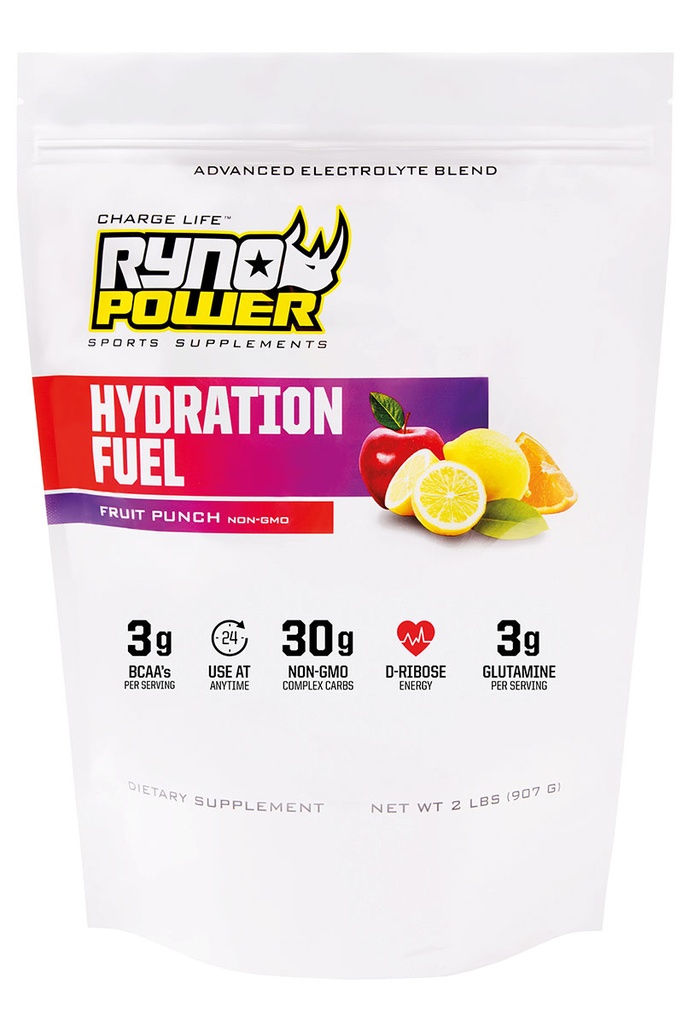 Ryno Power Hydration Fuel Fruit Punch 1lb (10 Serv)
