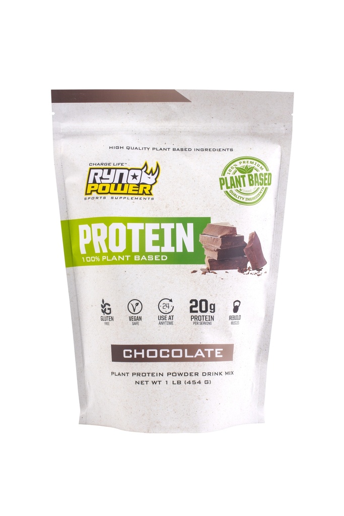 Ryno Power Plant Based Protein Powder Chocolate 1LBS