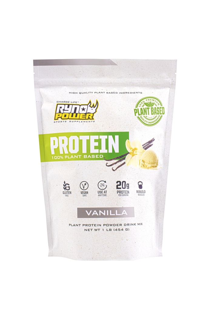 Ryno Power Plant Based Protein Powder Vanilla 1LBS