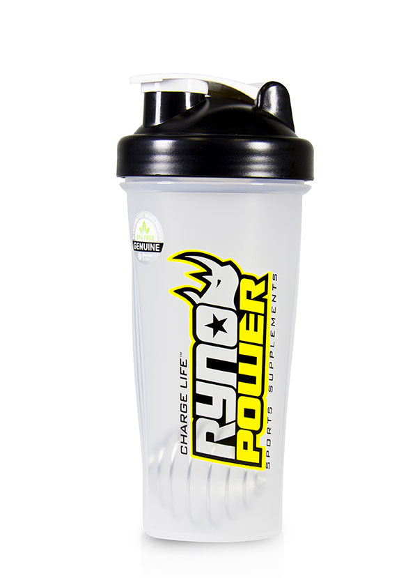[32199-00-110] Ryno Power Shaker Bottle Clear 28oz