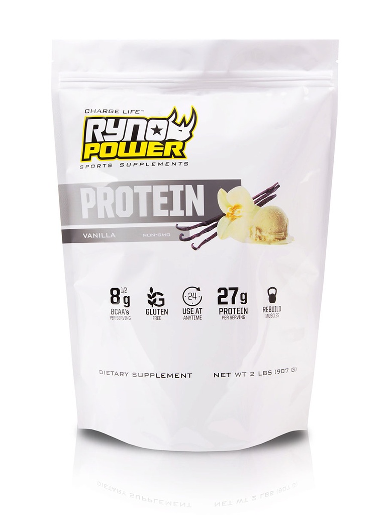 [32100-02-401] Ryno Power Vanilla Protein Powder 2lb  (20 Serv)