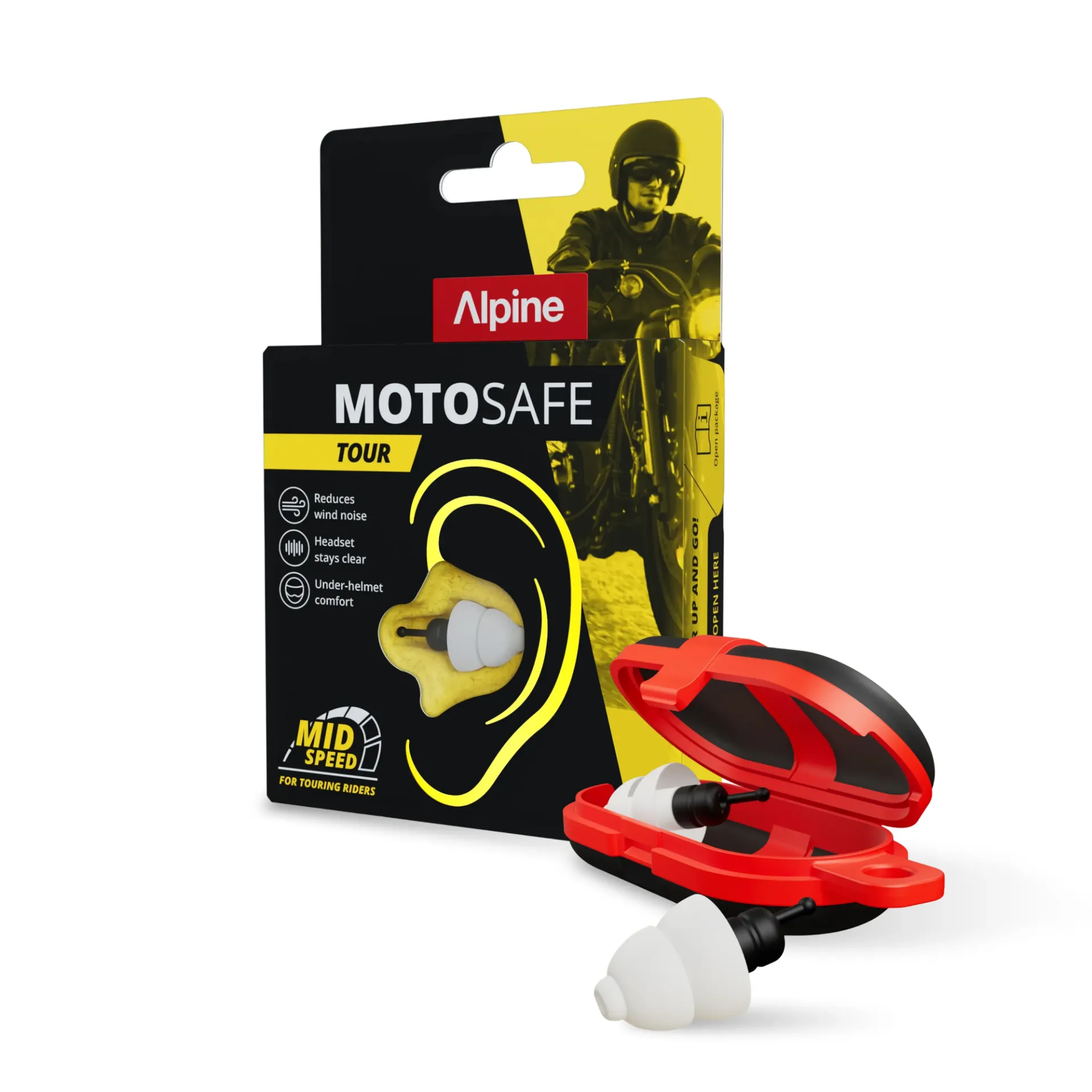 Alpine MotoSafe earplugs TOUR V2