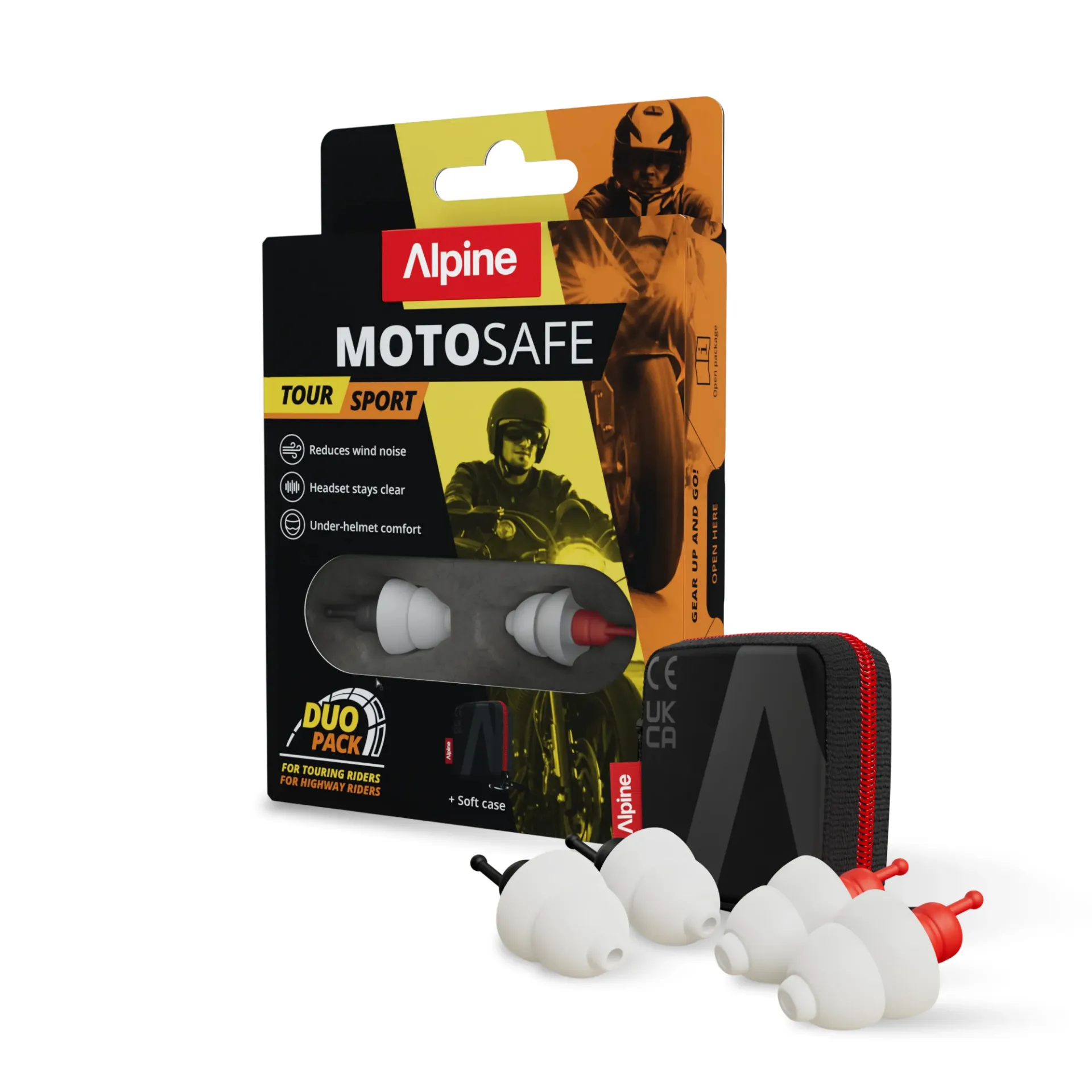 [96115-00-100] Alpine MotoSafe earplugs Duo Pack