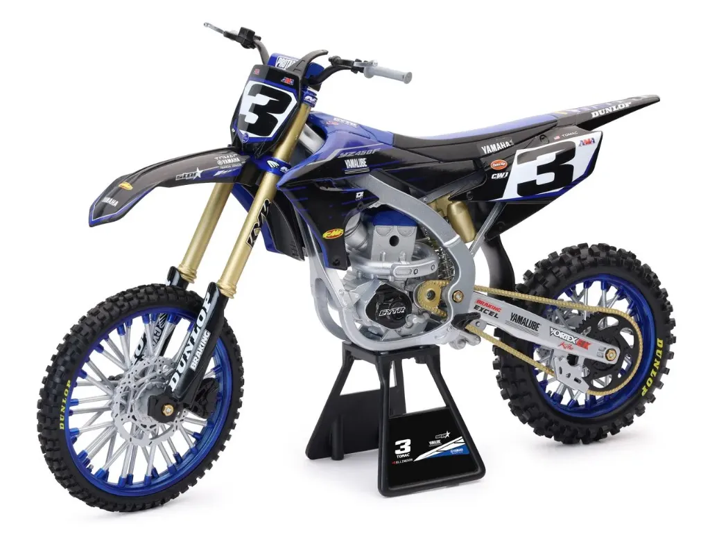 [100008-06-1400] Miniatuur motor Yamaha YZ450F Tomac NO.3 1:6