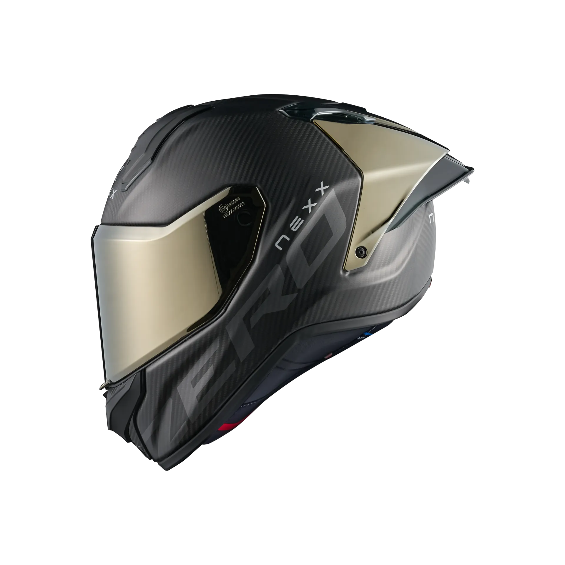 [100291-XS-1017] NEXX Helmet X.R5R ZERO PRO (XS, Black/Gold)